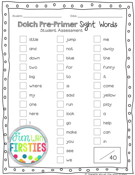 Primer Dolch Sight Words Letter Words Unleashed