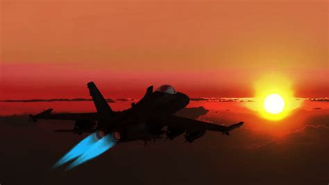 F 16 Afterburner At Night