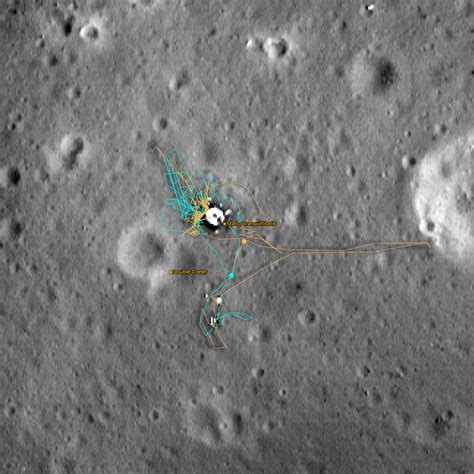Apollo 11 Footsteps Lunar Reconnaissance Orbiter Camera
