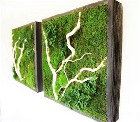 Artisan Moss Plant Paintings Effortlessly Bring The