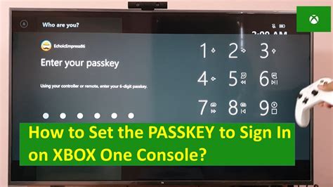 How To Set The Passkey To Sign In On Xbox One Console Youtube