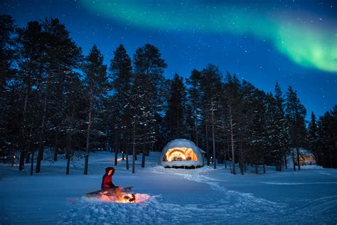 19 Lapland Northern Lights Campfire Adventure And Landscape