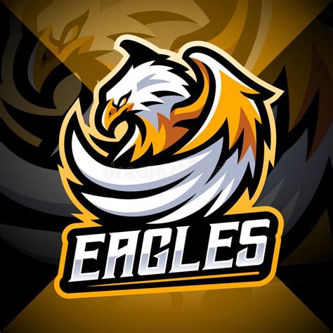 Eagles Esport Mascot Logo Design Stock Vector Illustration Of Garuda