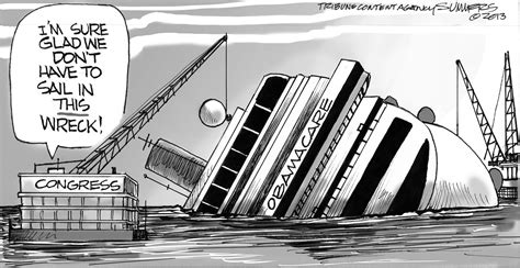 Editorial Cartoon Congress Abandons Sinking Ship The Columbian