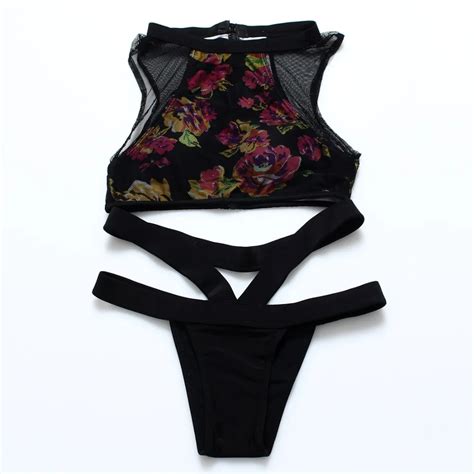 2017 Newest Sexy Prints Lady Swimwear Summer Beach Girl Swimsuit Bandage Brazilian Push Up Women