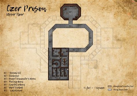 Daias Czer Prison Map A Three Level Prison Exploration Map
