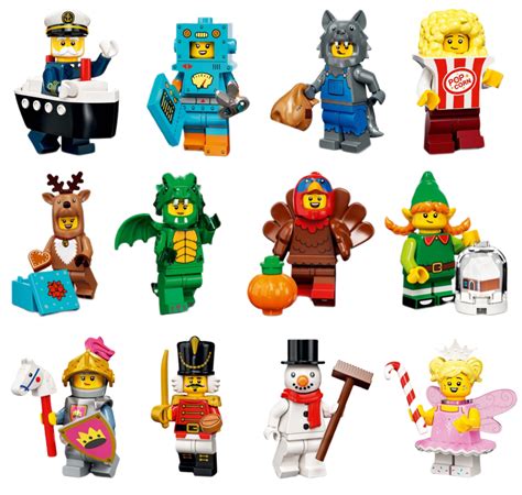 Complete Set Of 12 Lego 2022 Series 23 Holiday Minifigures 71034 Factory Sealed