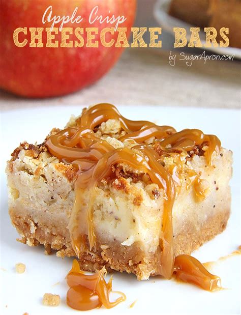 Caramel Apple Crisp Cheesecake Bars Moms Easy Recipe