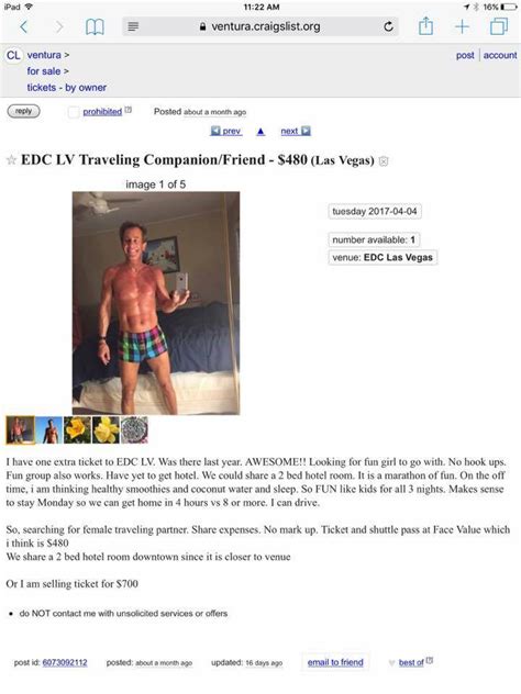 Edc Just Got A Lot Creepier With Craigslist Ad From An Older Dude