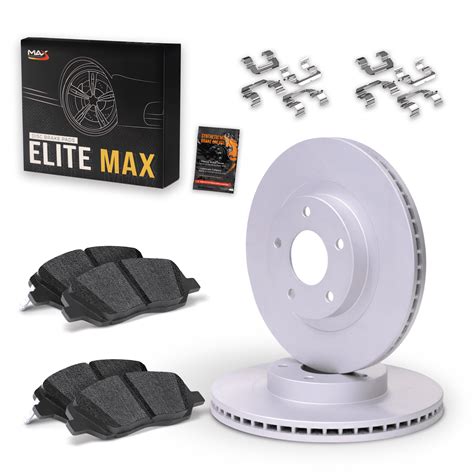 Max Brakes Geomet OE (Orig Eqp) Front Rotors w/Elite Max Brake Pads