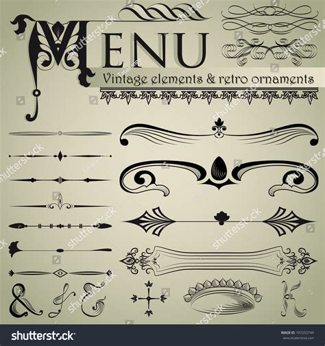 Check spelling or type a new query. Set Of Retro Design Elements For Page Decoration, Cute ...