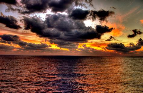 On Black Storm Clouds At Sea By Jeff Clow Large