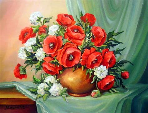Arte y Actividad Cultural Pinturas Famosas de Flores al Óleo Anca Bulgaru
