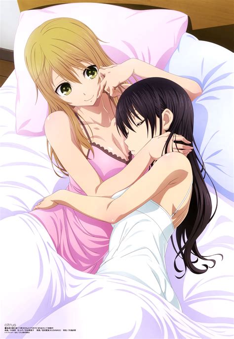 Rule 34 2girls Aihara Mei Aihara Yuzu Bed Bed Sheet Bedroom Black