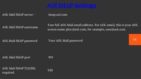 How To Setup Aol Email Imap Settings In Windows Device