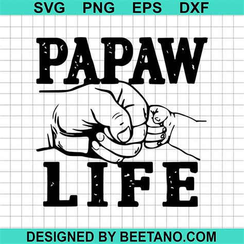 Papaw Life Fist Bump Svg Fathers Day Svg Fist Bump Father And Son Svg