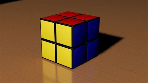 2x2 Rubiks Cube 3d Model Cgtrader