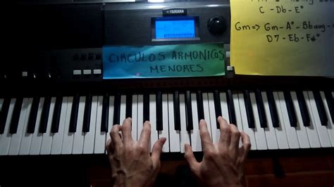 Circulos Armonicos Menores 2 Armónicos Tutorial De Piano Youtube