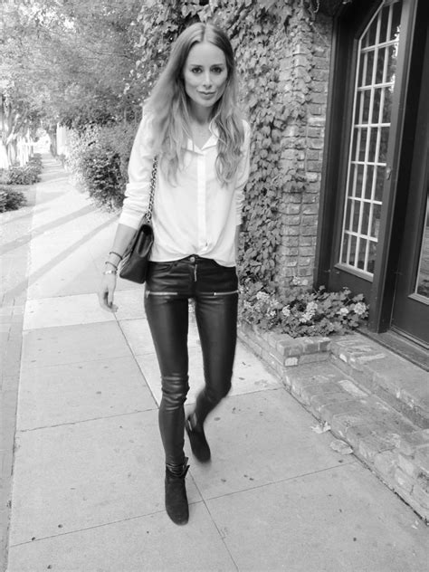 Anine In Leather Pants And Shirt From Aninebing Com Anine Bing