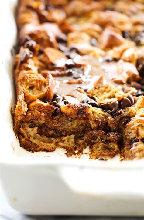 Chocolate Croissant Bread Pudding Chef In Training