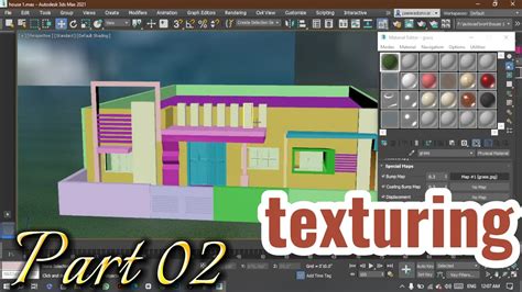 How To Apply Texture 3d Building Texturing In Autodesk 3ds Max Part
