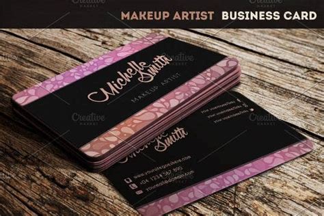 makeup artist business card templates illustrator