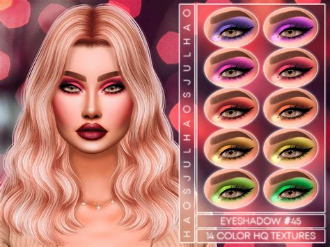 Julhaos Cosmetics Eyeshadow 45 Sims 4 Cc Custom Content Makeup