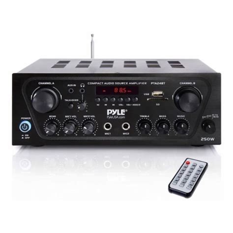 Pyle PTA24BT Bluetooth Home Audio 250 Watt 2 Channel Amplifier Stereo