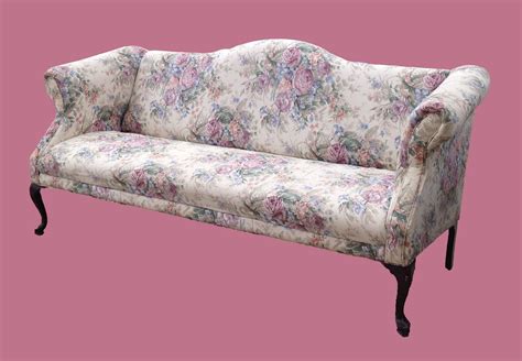 Uhuru Furniture And Collectibles Floral Camelback Sofa 95 Sold