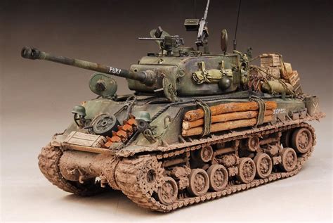 M4a3e8 Sherman Modelo De Escala Detallada Tanque Medio De Ee Etsy