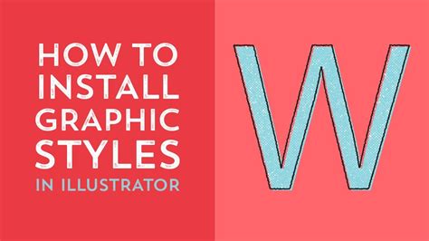 How To Install Graphic Styles In Illustrator Youtube