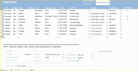 46 Employee Database Excel Template Free Heritagechristiancollege