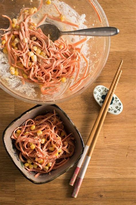 Japanese Sesame Carrot Salad Carrots And Corn Come Together With A