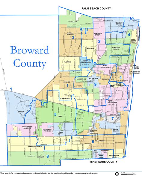 Zip Code Map Broward County Florida Us States Map