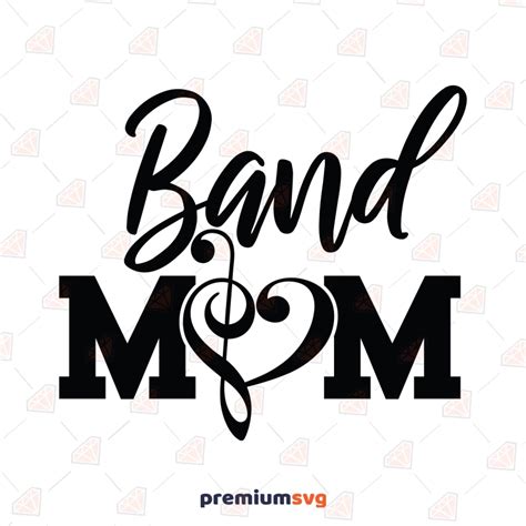 Band Mom Svg Marching Band Mom Svg Premiumsvg