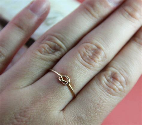 Gold Friendship Rings Love Me Knot Free Shipping Gold Etsy