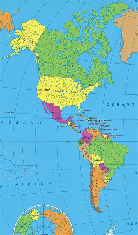 Resultado De Imagen Para Mapa De Continente Americano Mapa De America