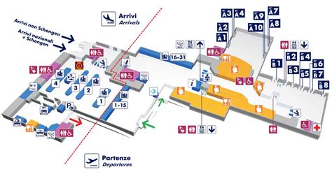 Rome Italy Fco Airport Map