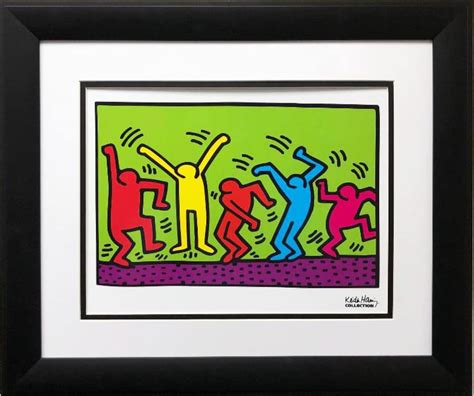 Keith Haring Untitled Dance 1987 Custom Framed Art Etsy