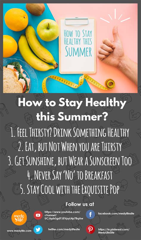 How To Stay Healthy This Summer Medy Life