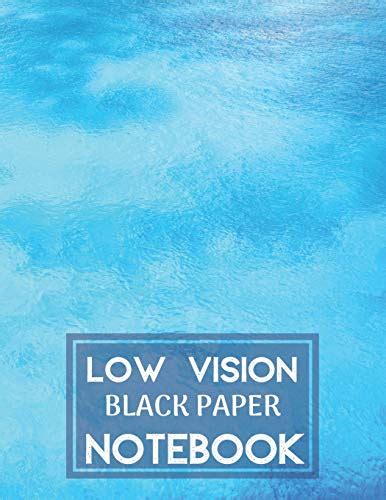 Low Vision Black Paper Notebook Bold Line Writing Paper For Low Vision
