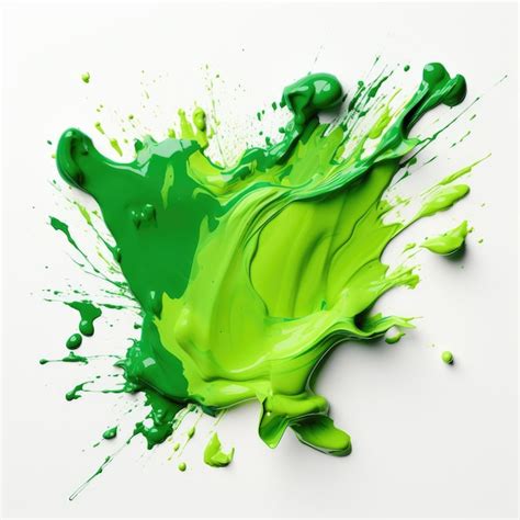Premium Photo A Green And Yellow Paint Splatter
