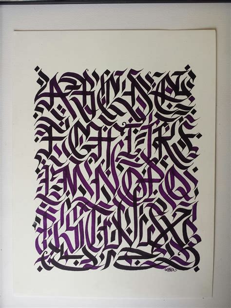 Alphabet Calligraphy By Skratch 2016 Tattoo Lettering Design Tattoo