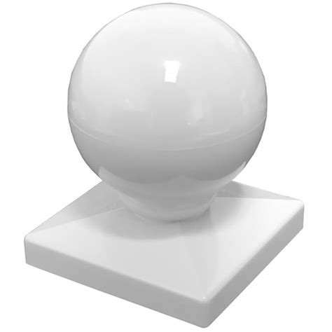 euramax canada 4 x4 yardcrafters white vinyl ball post cap home hardware