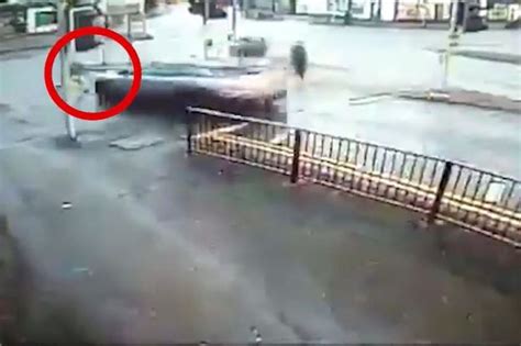 Shocking Video Shows Moment Boy Is Struck By Car As He Runs Across