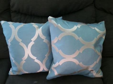 Beautiful Blue And Silver Pillows Silver Pillows Pillows Blue And