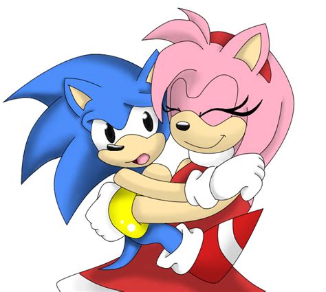 Classic Sonic X Modern Amy By Blue The Unknown On Deviantart