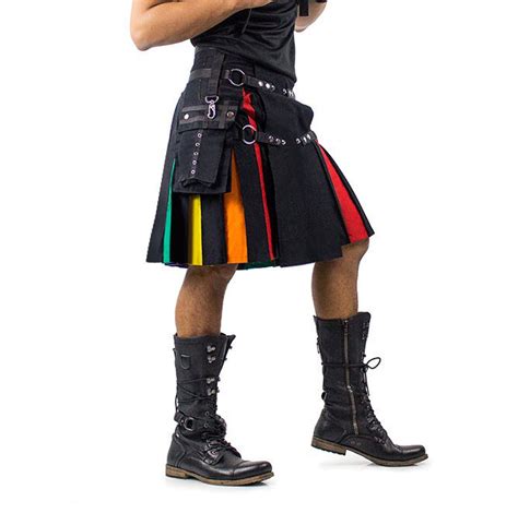 Rainbow Utility Kilt For Sale Rainbow Pride Kilt Kilt And Jacks