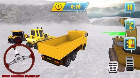 Snow Driving Rescue Plow Plow Truck Excavator Crane Operator Android Gameplay Fhd Youtube