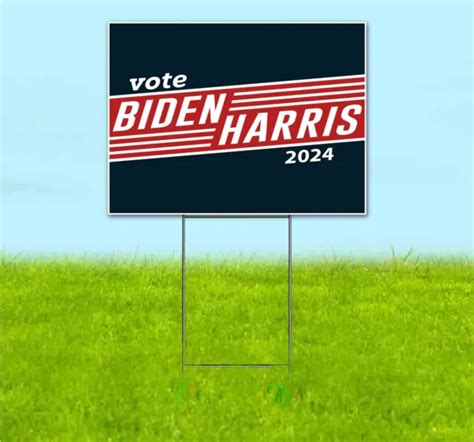 Biden Harris 2024 18x24 Yard Sign Bandit Lawn Advertising Election